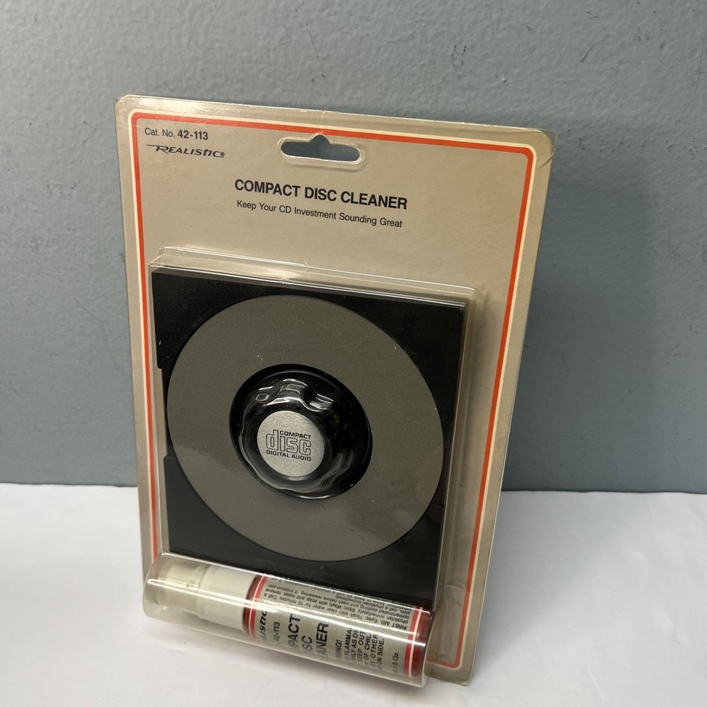 Realistic Compact Disc Cleaner 42–113 New Sealed