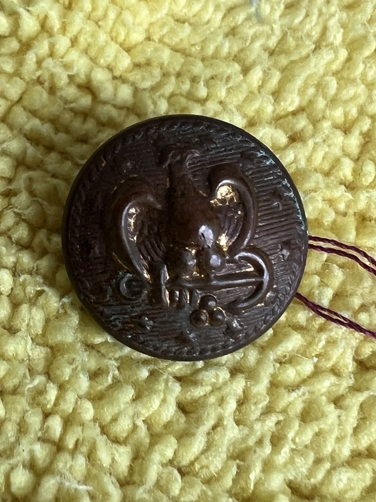 Antique 1880s US Navy Metal Button Eagle & Anchor