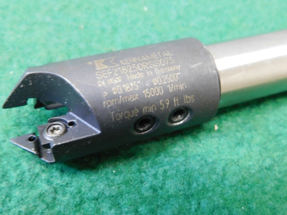 Kennametal .1875"-.2500" Combination Drill Chamfer Tool SEF 218250RSS075