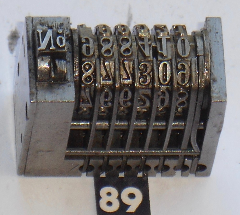 DOLD | letterpress numbering machine | 89