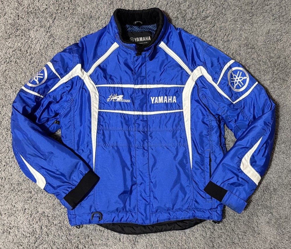 Yamaha Blue Competition Snowmobile Jacket, Size Small - 4 Stroke Performance