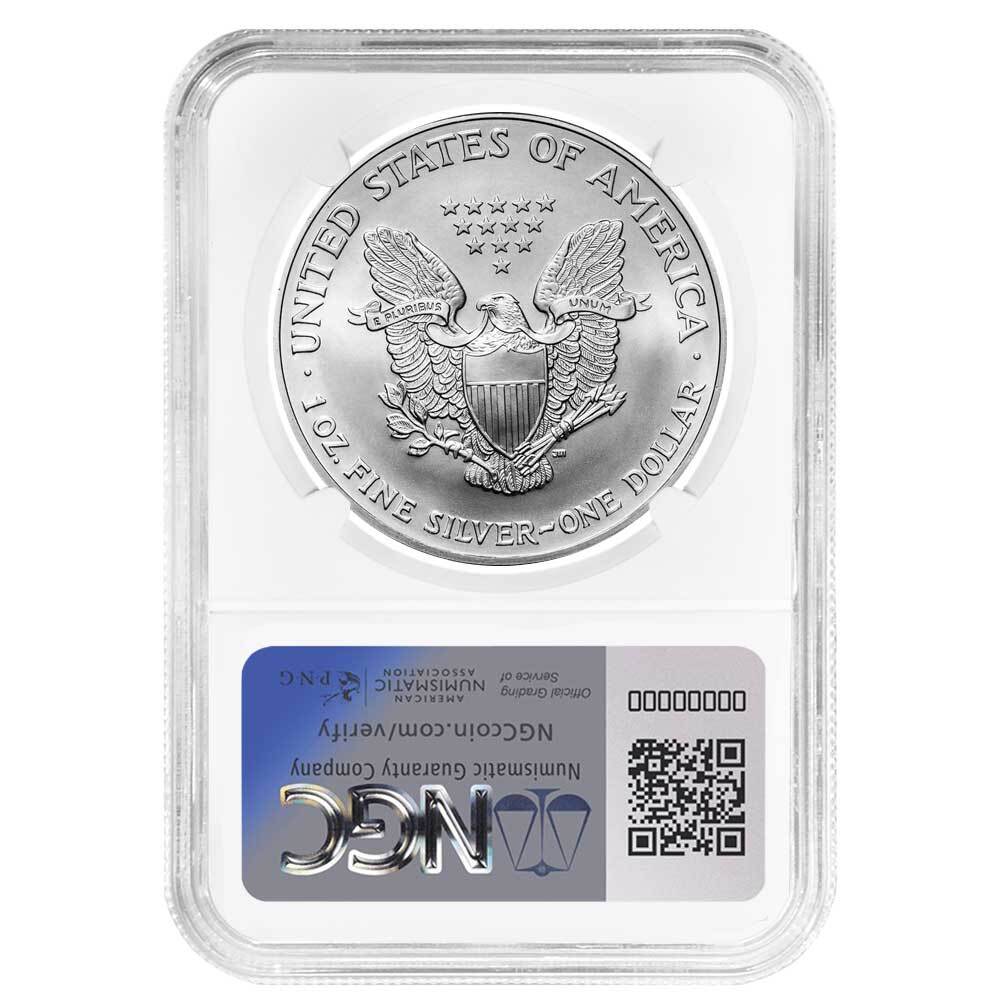 2004 $1 American Silver Eagle NGC MS69 Brown Label