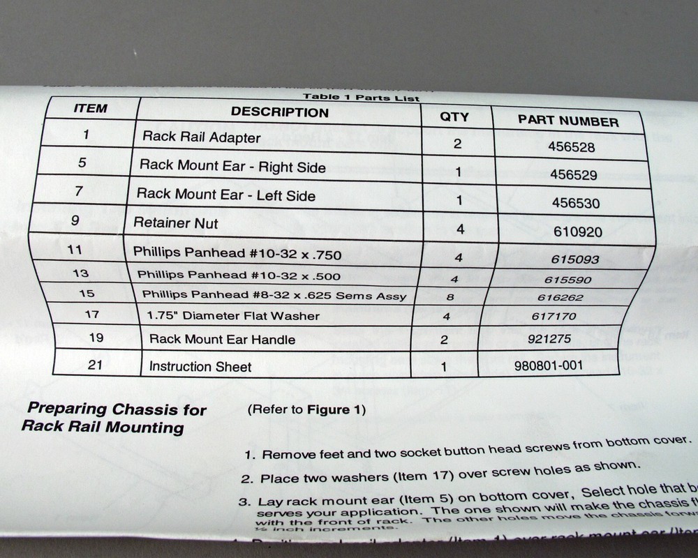 NI National Instruments VXI-1200 Flexframe Rack Mount Kit