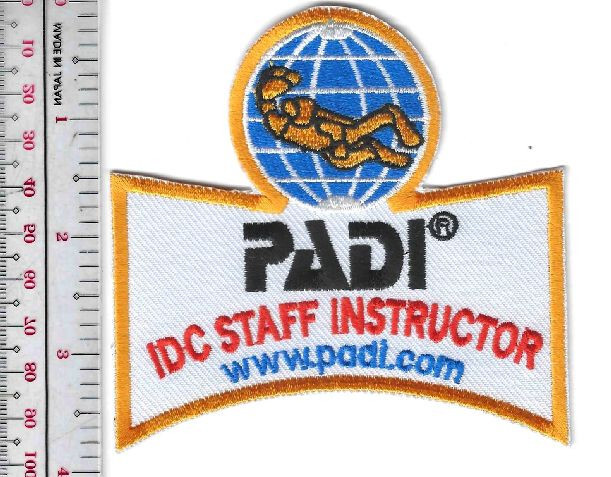 SCUBA PADI Diving IDC Staff Instructor Patch NO TARIFF