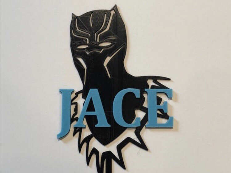 Black Panther Cake Topper Personalized Marvel Cake Topper Marvel Comics