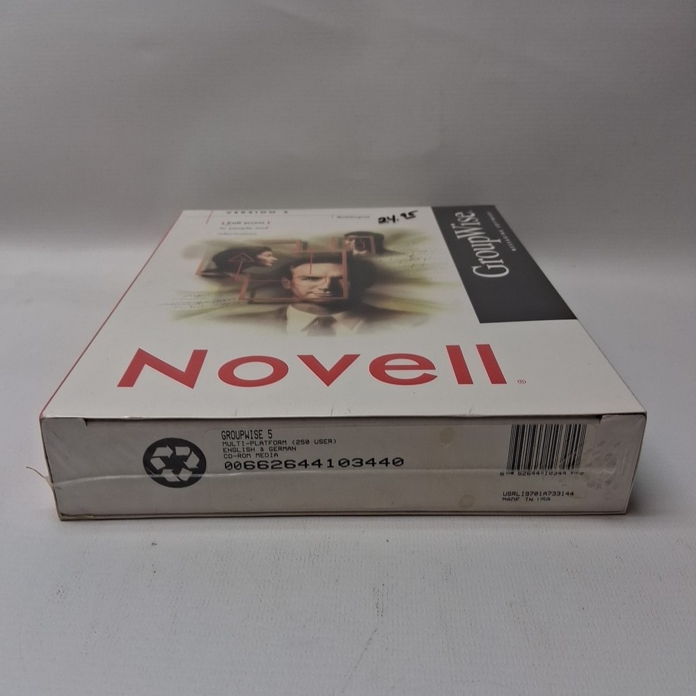 NOVELL Version 5 GroupWise Messaging Software PC CD-Rom Windows 95/ NT 4.0
