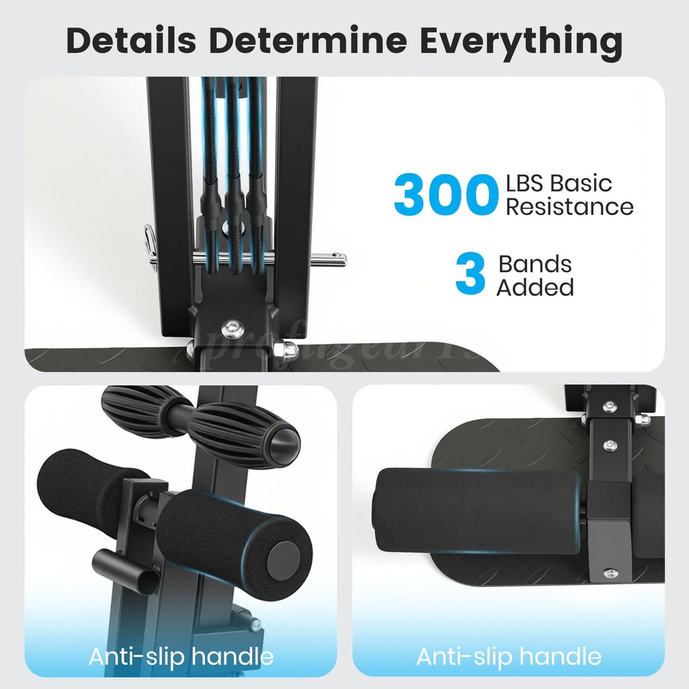 Deep Squat Training Machine Adjustable Resistance Foam Rollers Compact Workout