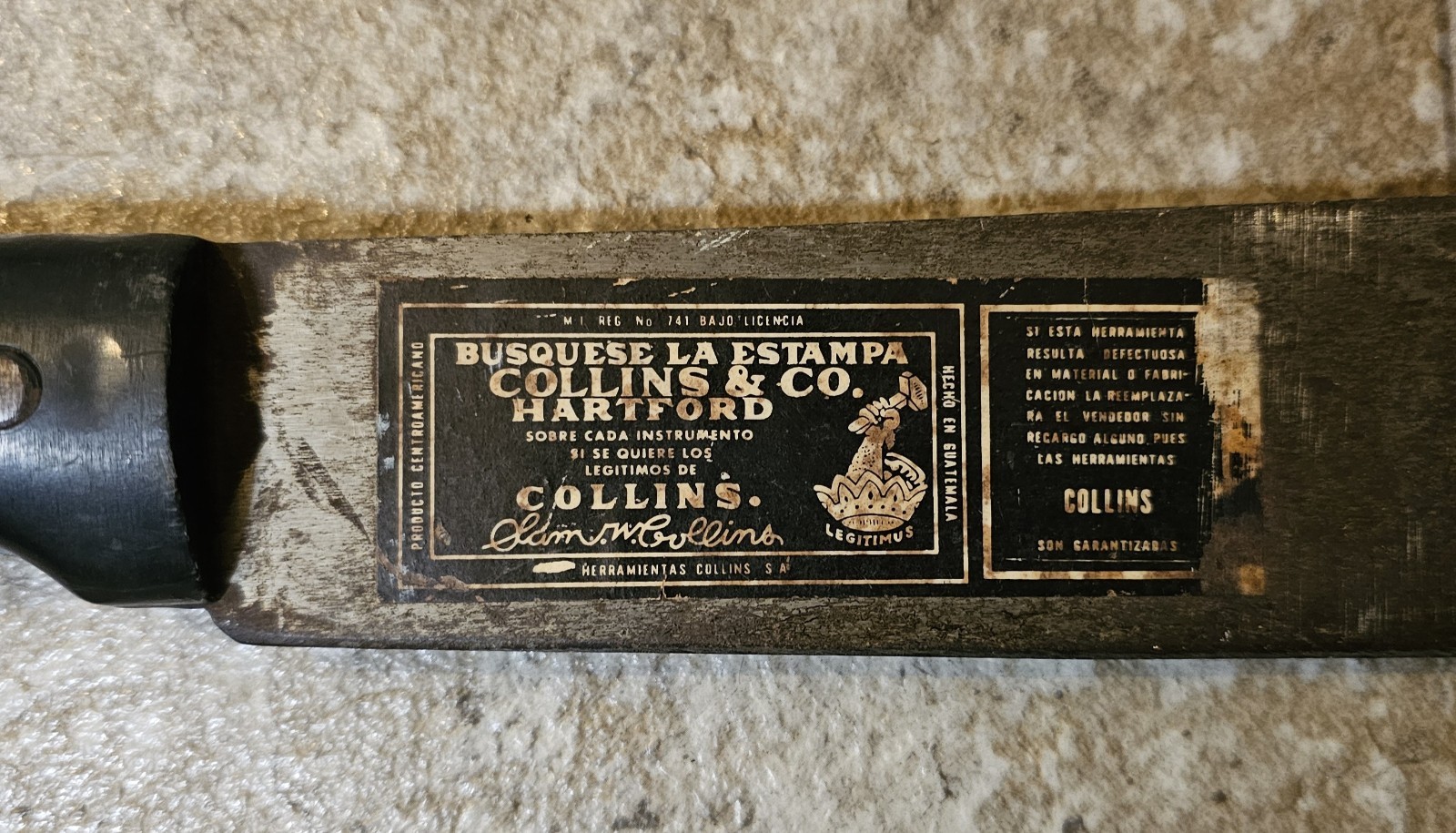 Collins & Co. 18" Machete Hartford