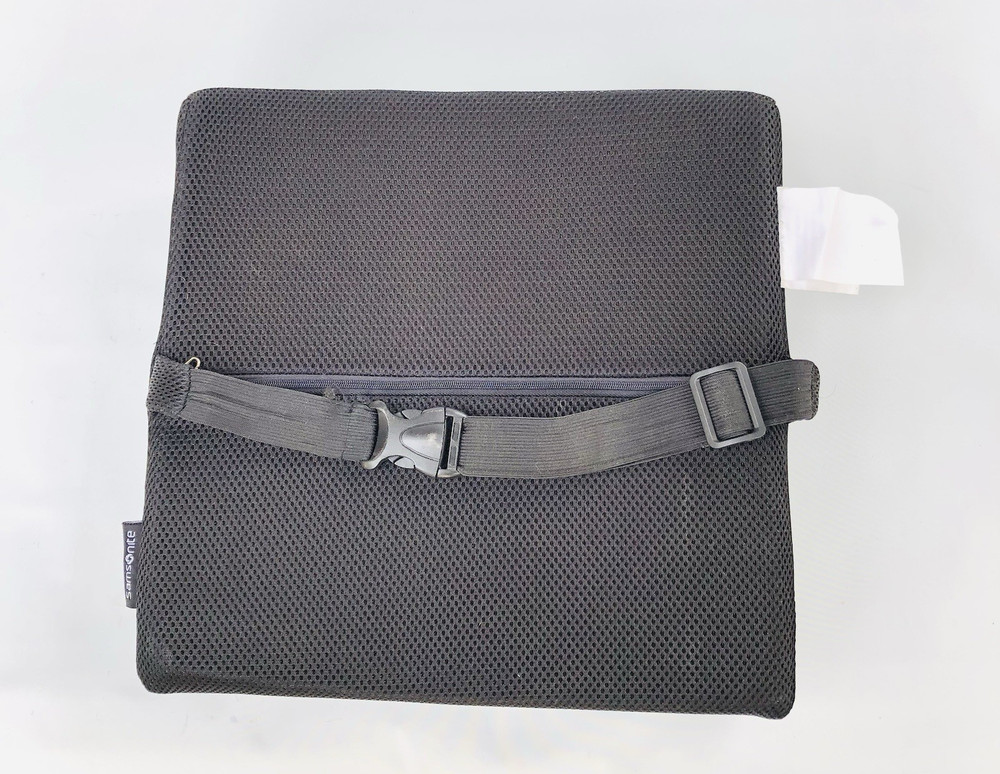 Samsonite Memory Foam Ergonomic Lumbar Support Pillow Car/Work/Plane/Office
