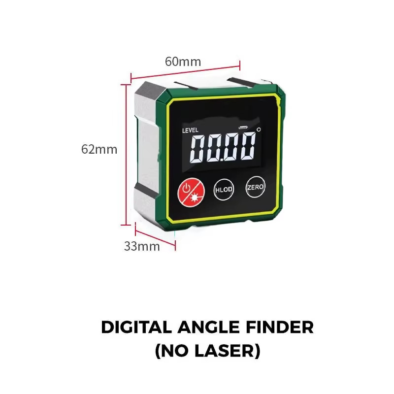 360° LCD Electronic Protractor Mini Inclinometer Measuring Tool Magnetic Digital