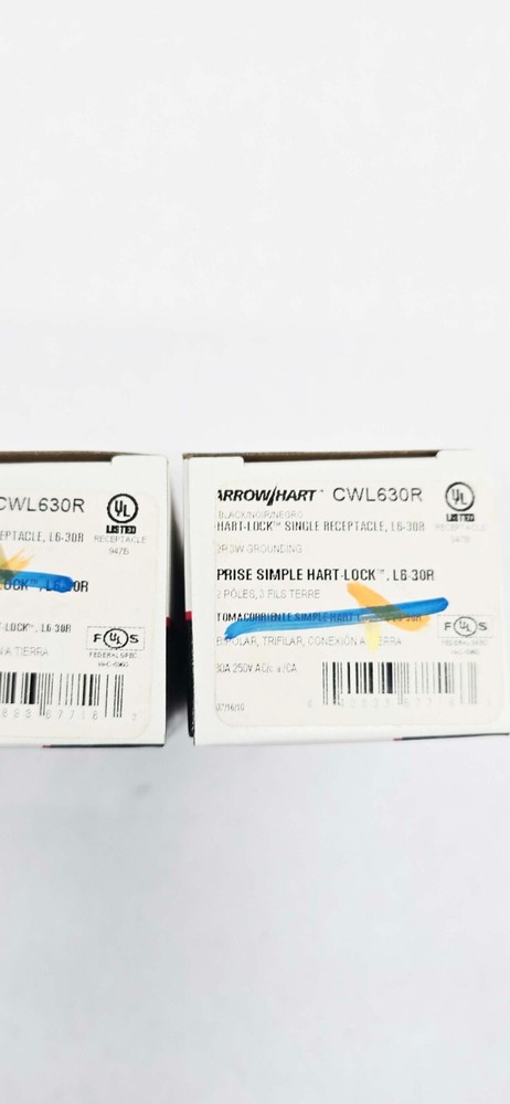 3 PACK - COOPER CWL630R PLUG 30 AMP 250V