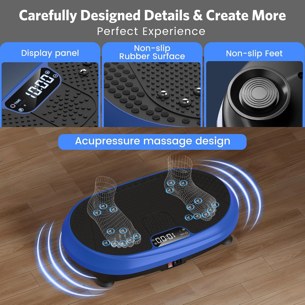 Plataforma Vibratoria De Ejercicio Con Bluetooth Para Drenaje Linfatico 1PC