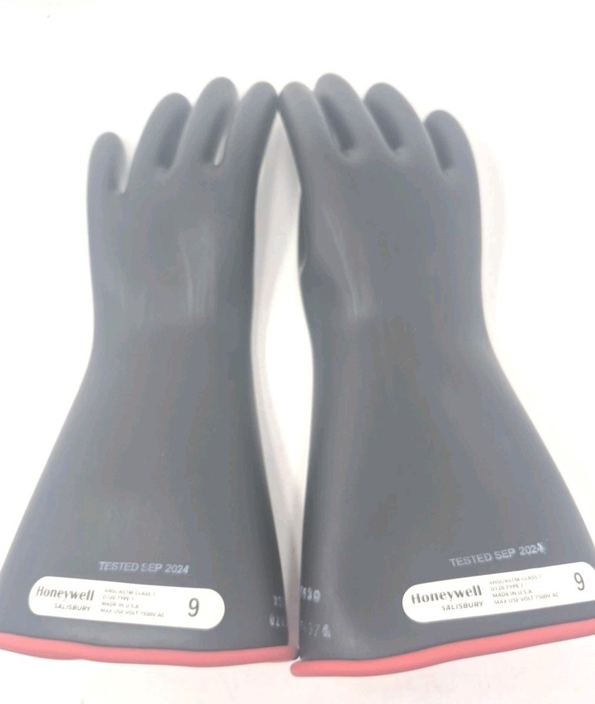 Salisbury E114RB/9, Size 9, Class 1, Electrical Insulating Gloves - New Open Box