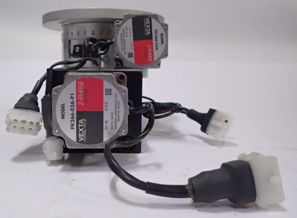 VELMEX 4800 SERIES ROTARY TABLE+MN10-0050-E01-21 BISLIDE+VMX-2 CONTROLLER TESTED