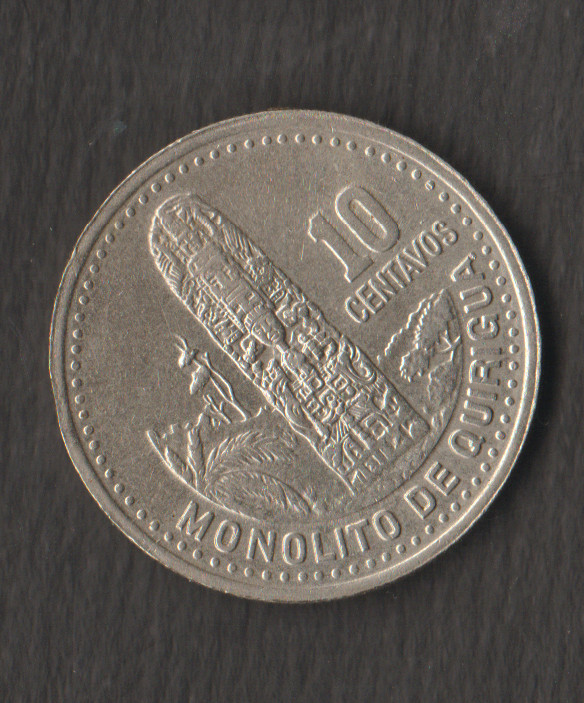 GUATEMALA    10 CENTAVOS COIN 2000