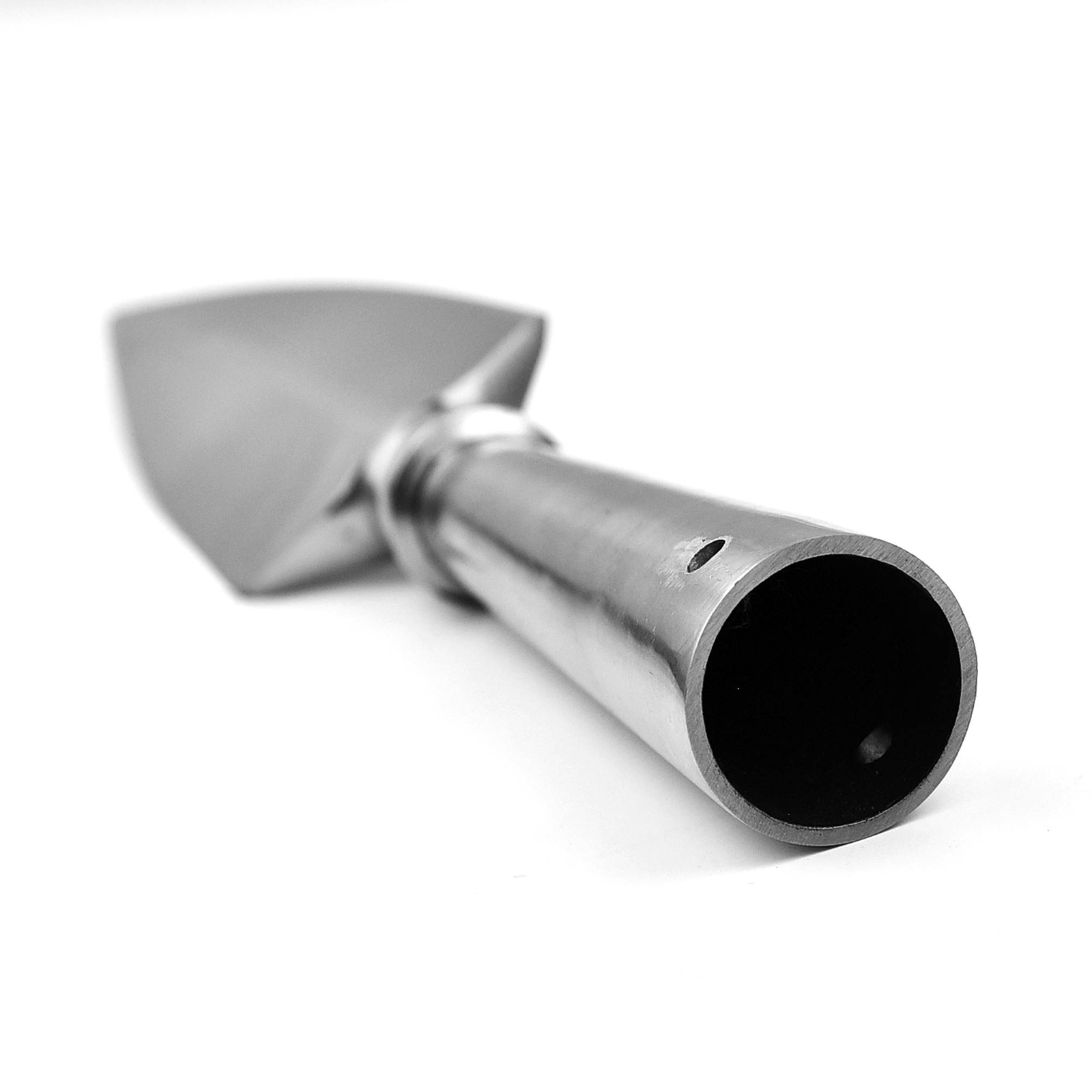 Bloodborne Raider High Carbon Steel Leaf Shaped Sharpened Spear Head Silver