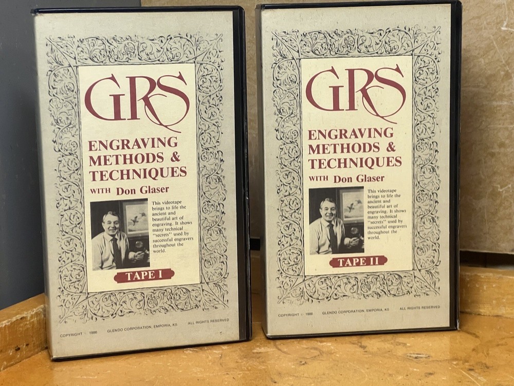 GRS Engraving Methods & Techniques VHS Tape by DON GLOSER ~