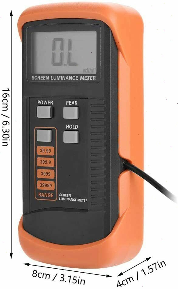 Handheld Screen Luminance Meter with Range 0.01-39990cd/m² Peak Value Latching