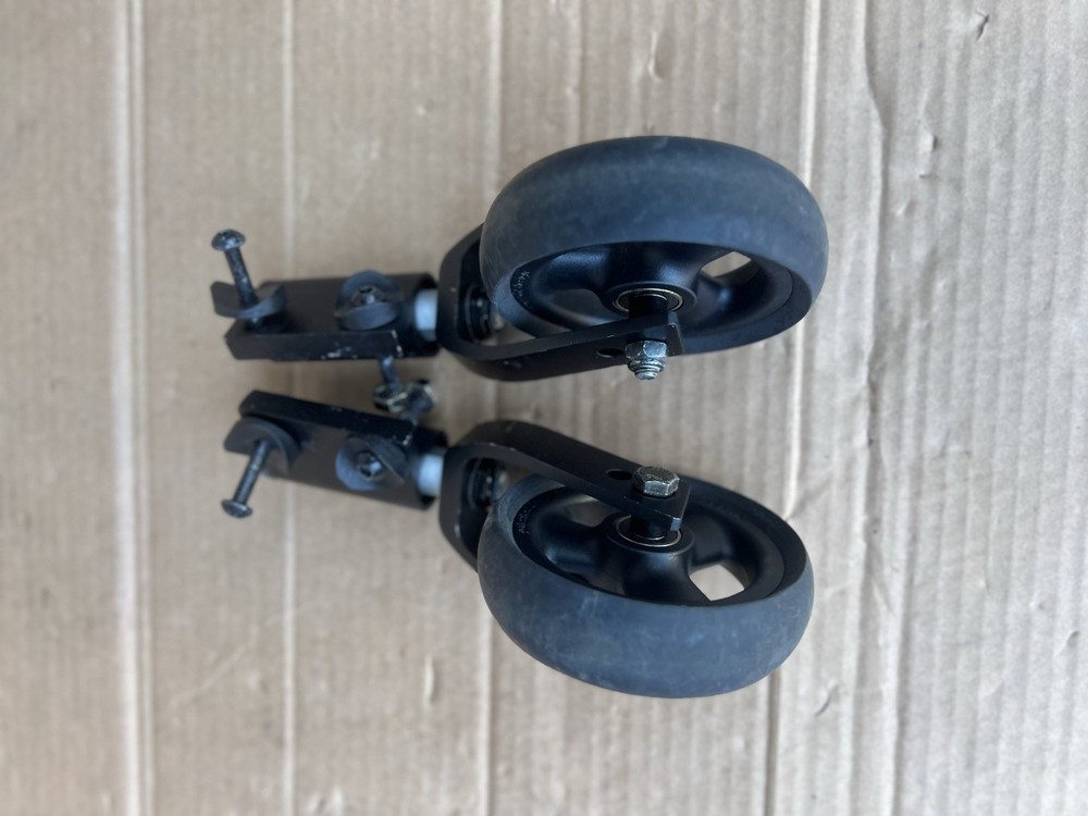 Pair KI Mobility Catalyst 5VX Wheelchair 4” Caster Wheels & 7” Fork #112