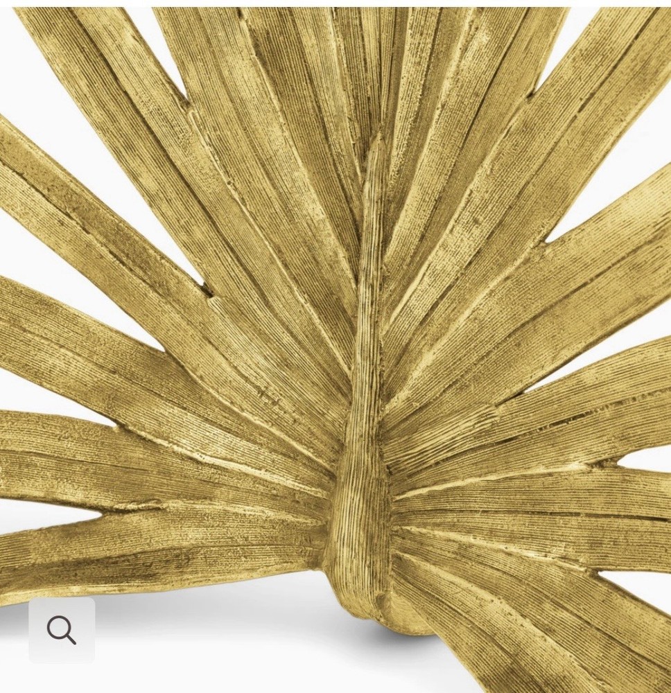 Michael Aram Gold Palm Leaf Fireplace Screen