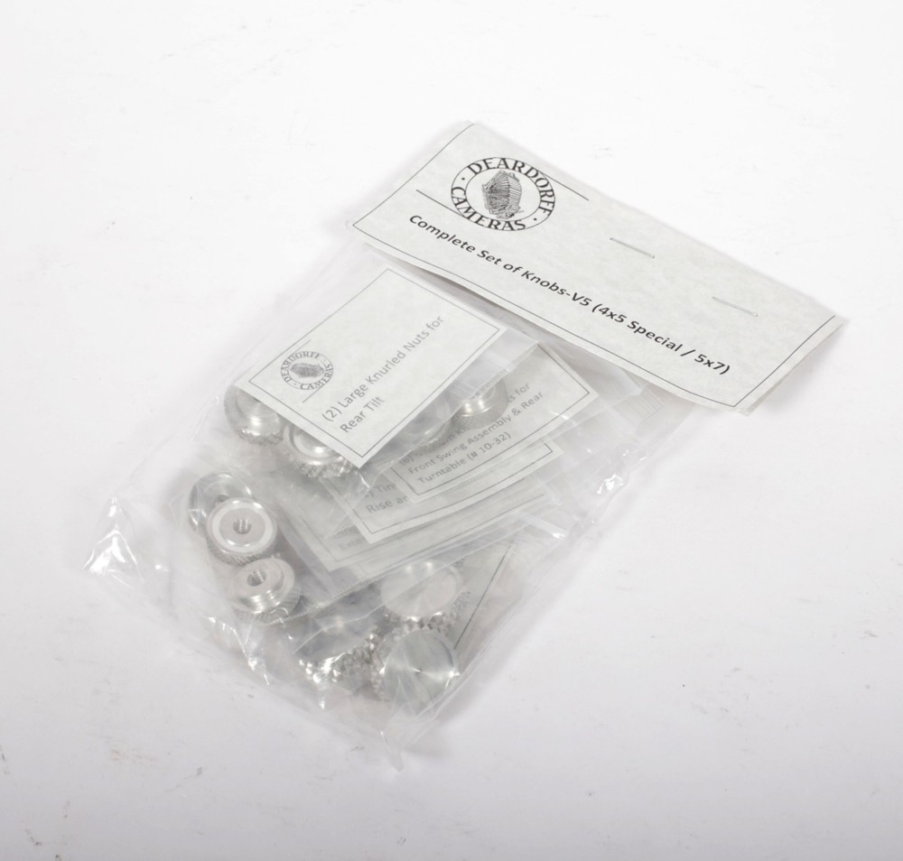 Deardorff V5 Complete Set of Knobs (4x5 Special/5x7) (#2384)