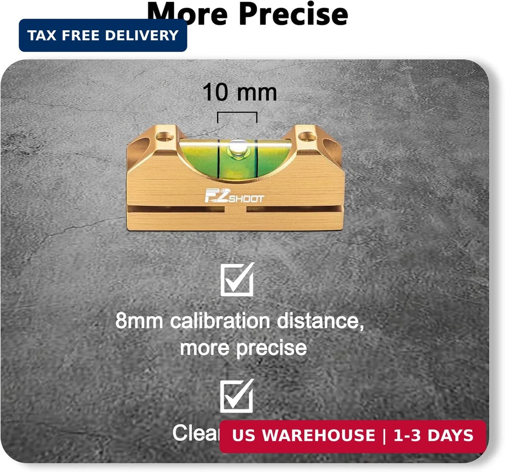 EZshoot Scope Leveling Kit with High-precision Bubble Leveling System Magnetic U