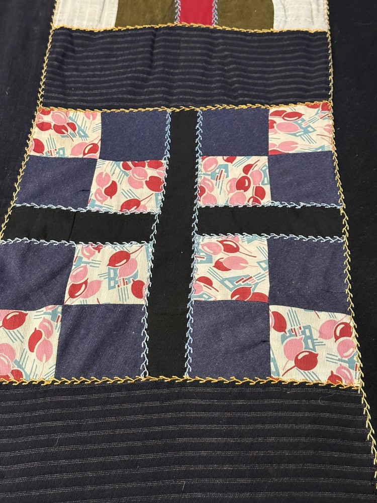 Antique Amish Patchwork Quilt Lancaster, PA 74 X 72