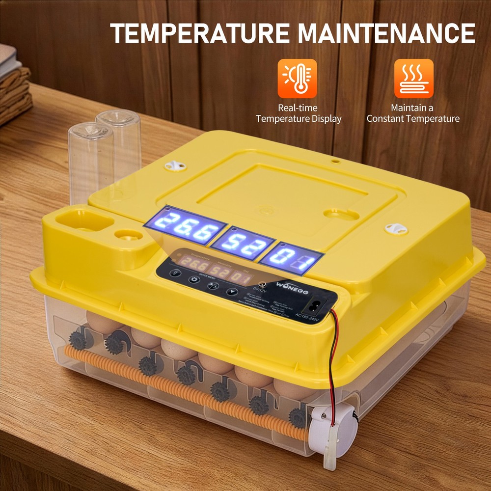24-36 Eggs Incubator Digital Poultry Hatching Machine Automatic Turning Farm
