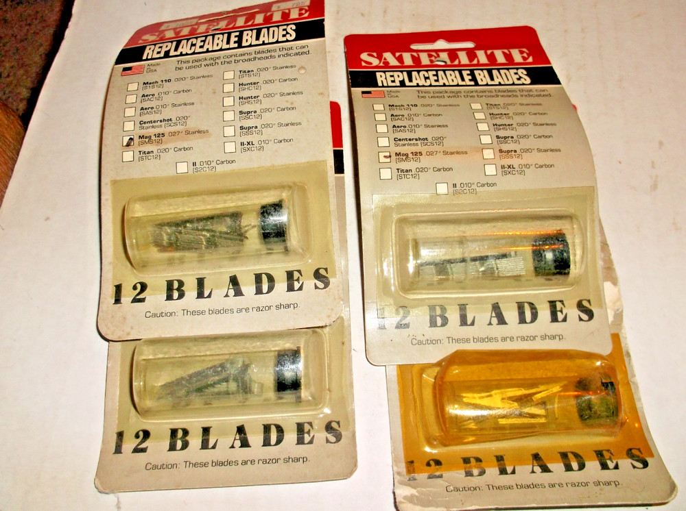 4 PKGS SATTELITE REPLACEMENT BLADES FOR MAG 125.027 STAINLESS