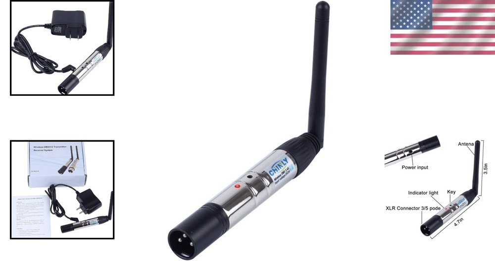 2.4G Wireless DMX 512 Transmitter Controller for LED Stage Lighting - 400M Range