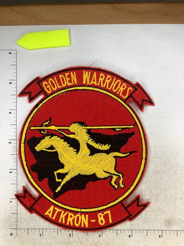 USMC ATRON 97 GOLDEN WARRIORS SQUADRON PATCH
