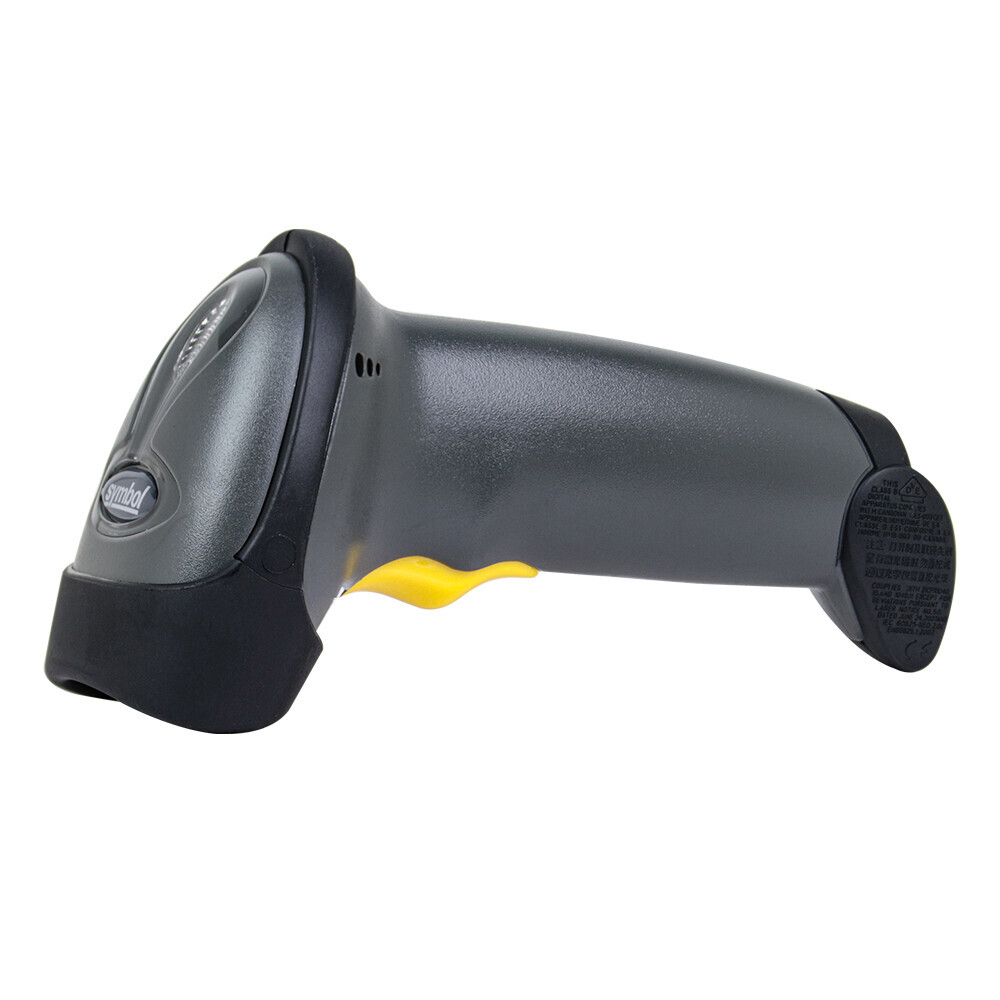 Zebra Symbol LS2208-SR20007R-NA Handheld 1D Laser Barcode Scanner With Stand
