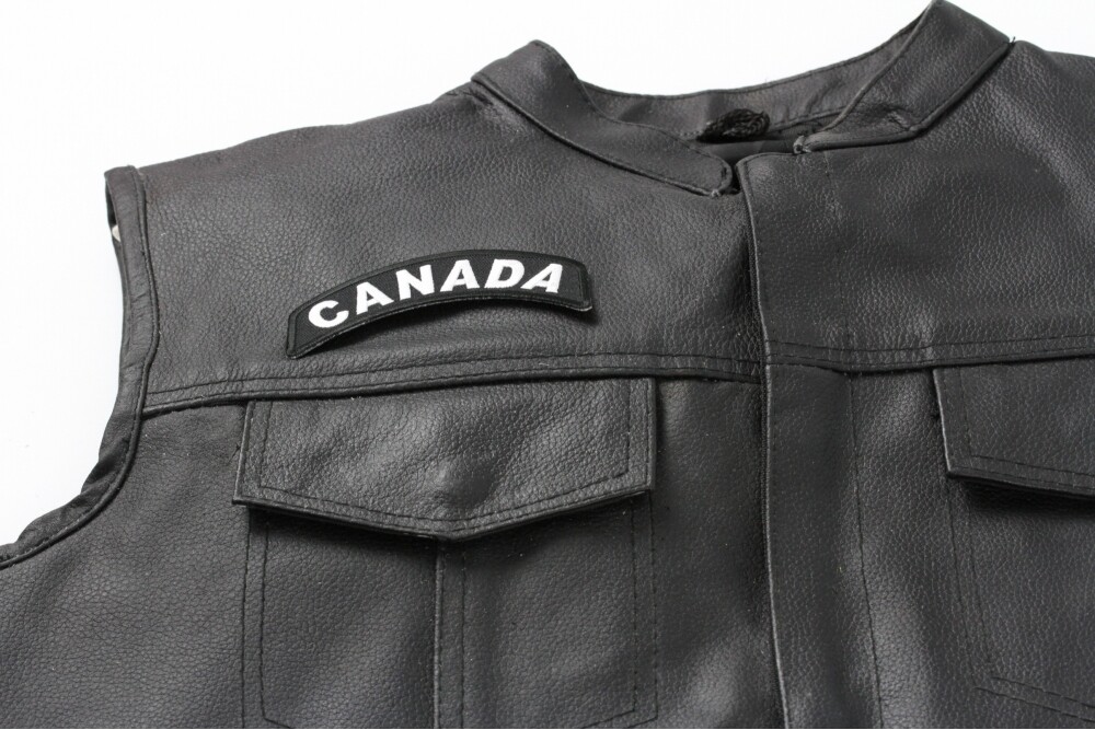 Patch, Small Rocker (Iron-On), Canada Country Patch, 4" x 1.75"