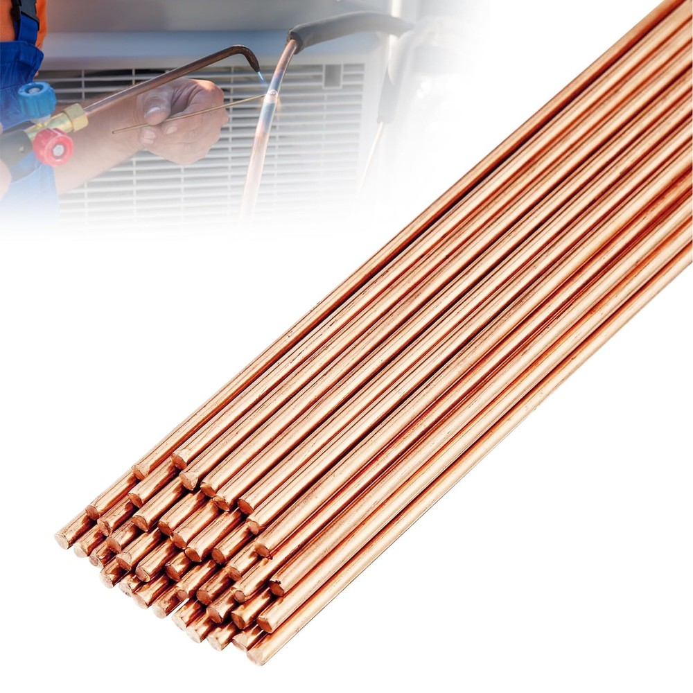 30Pcs Copper Brazing Rods Phosphor Copper Solder Phosphor Copper Round Weldin...