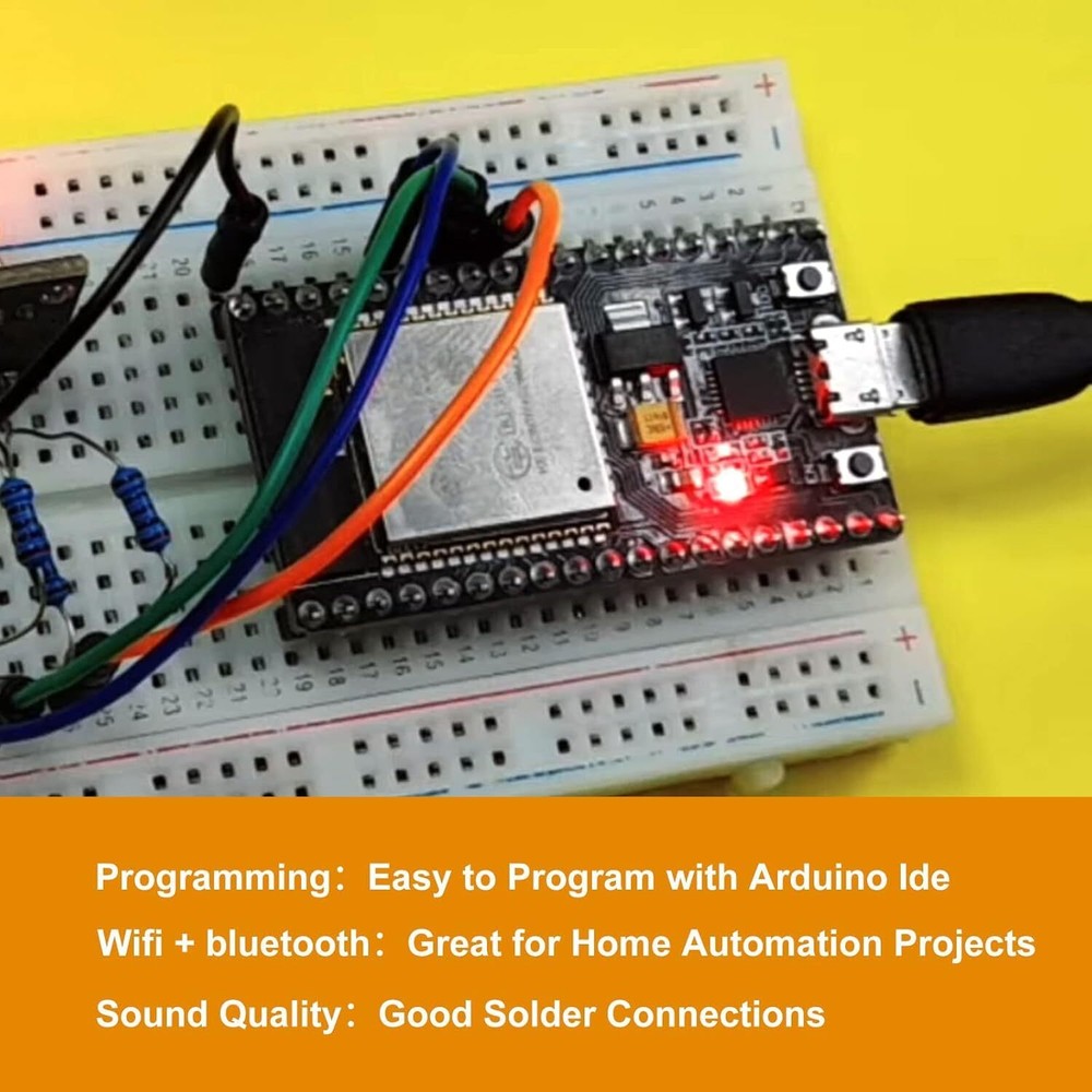 ESP32 Development Board 5 Pcs ESP32 ESP-WROOM-32 Module with CP2012 Chip WiFi...