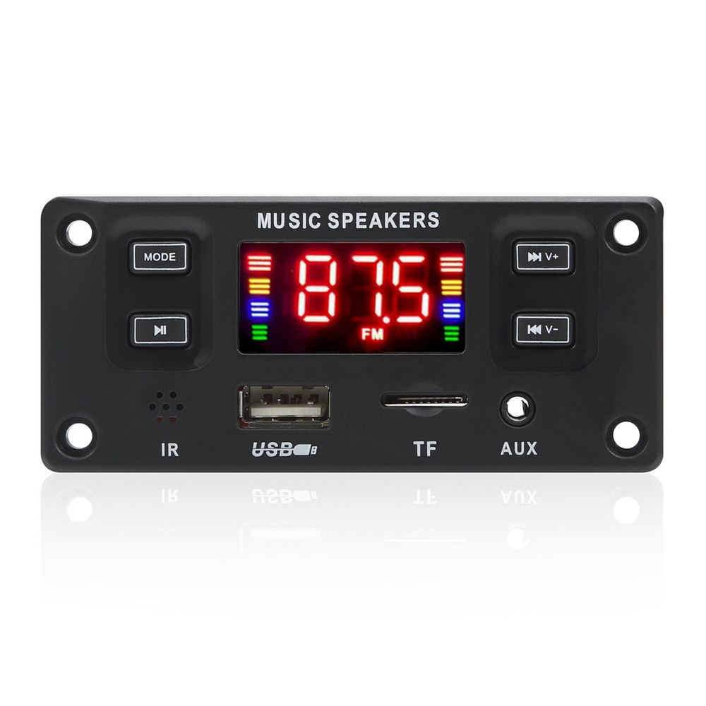 60W 2*30W Amplifier DC 7-12V MP3 Decoder Board Module Bluetooth MP3 USB AUX FM