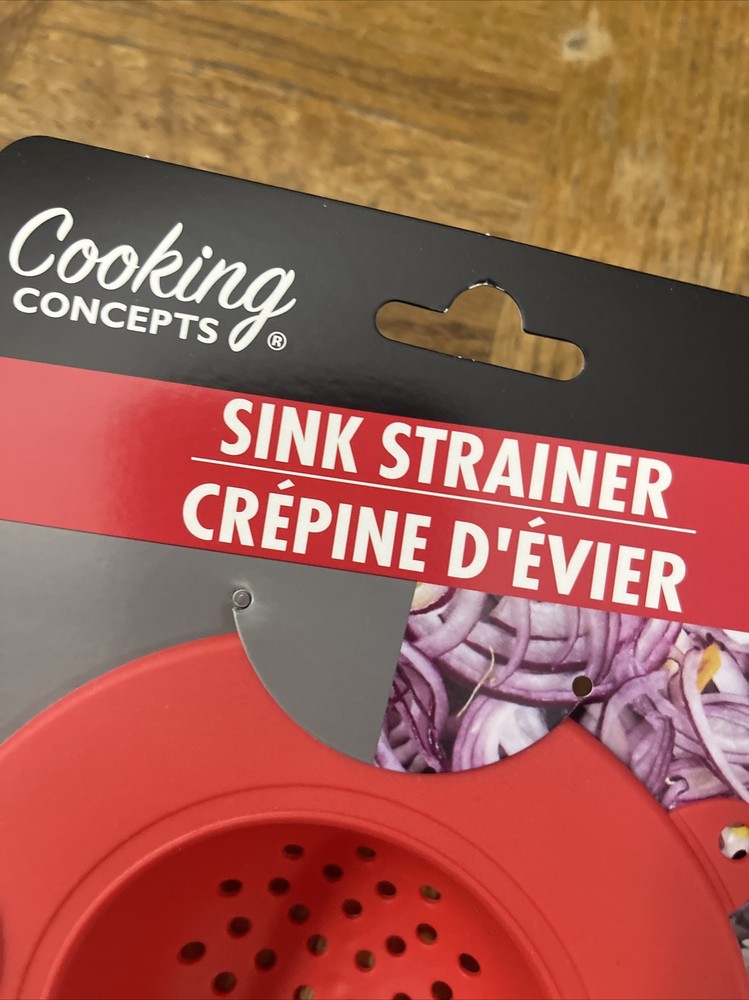 Cooking Concepts Sink Strainer Red