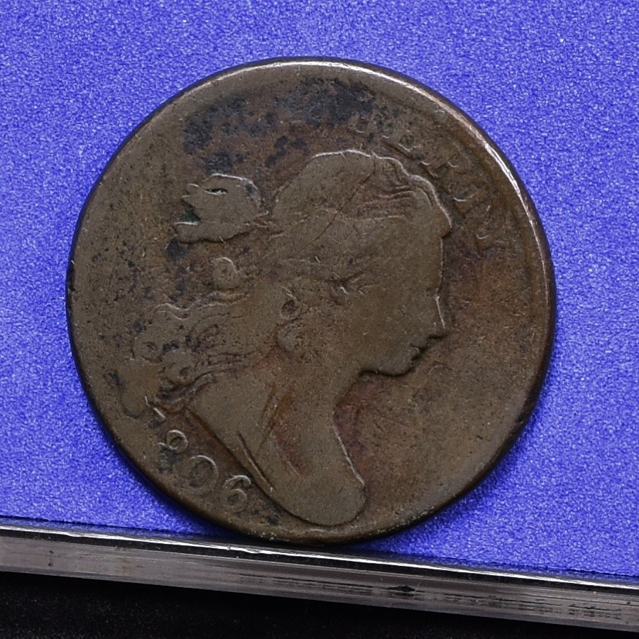 1806 Large Cent - Fine Details, Cleaned (#58900-L)