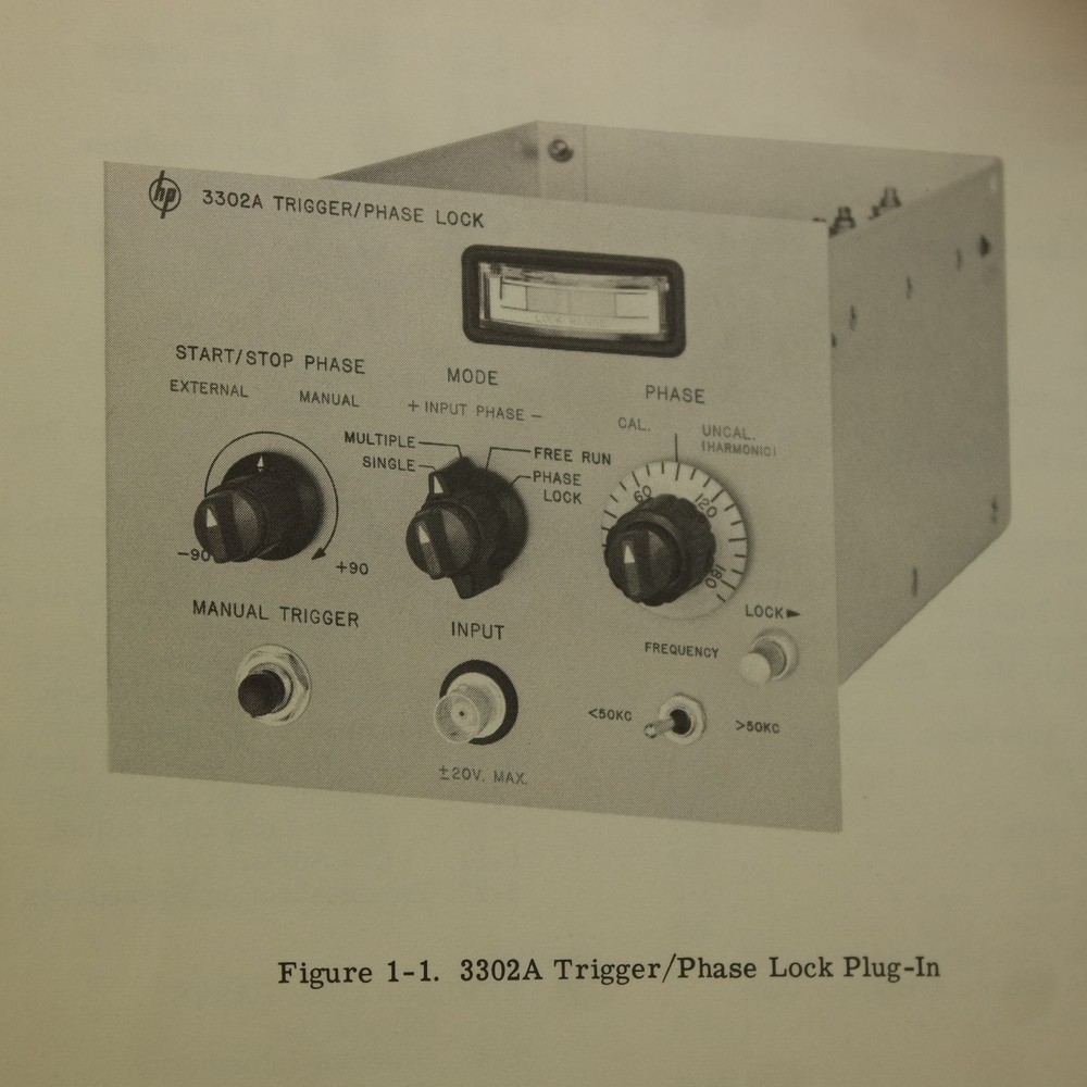 HP 3302A Trigger / Phase Lock Plug-in Operating & Service Manual