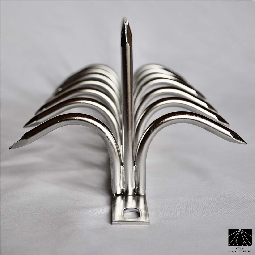 忍び返し Shinobi Gaeshi H130 Dual Bladed Stainless made in Japan Security Spikes