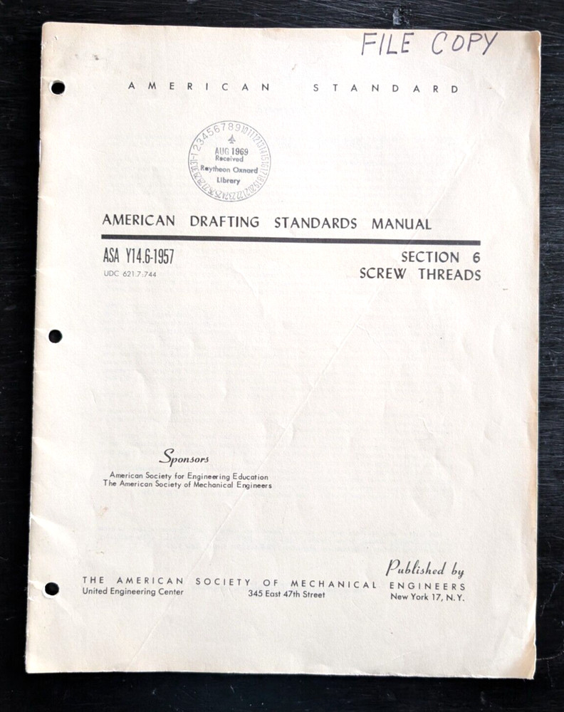 1969 American Drafting Standards Manual