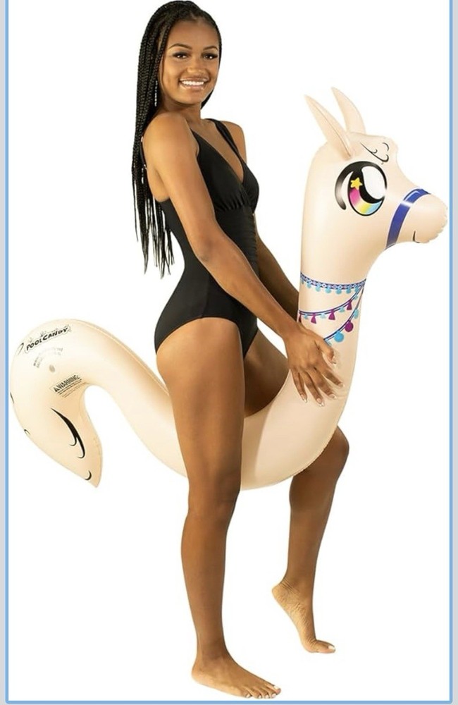 PoolCandy Llama Ride-On Super Noodle Pool Float Pool Candy