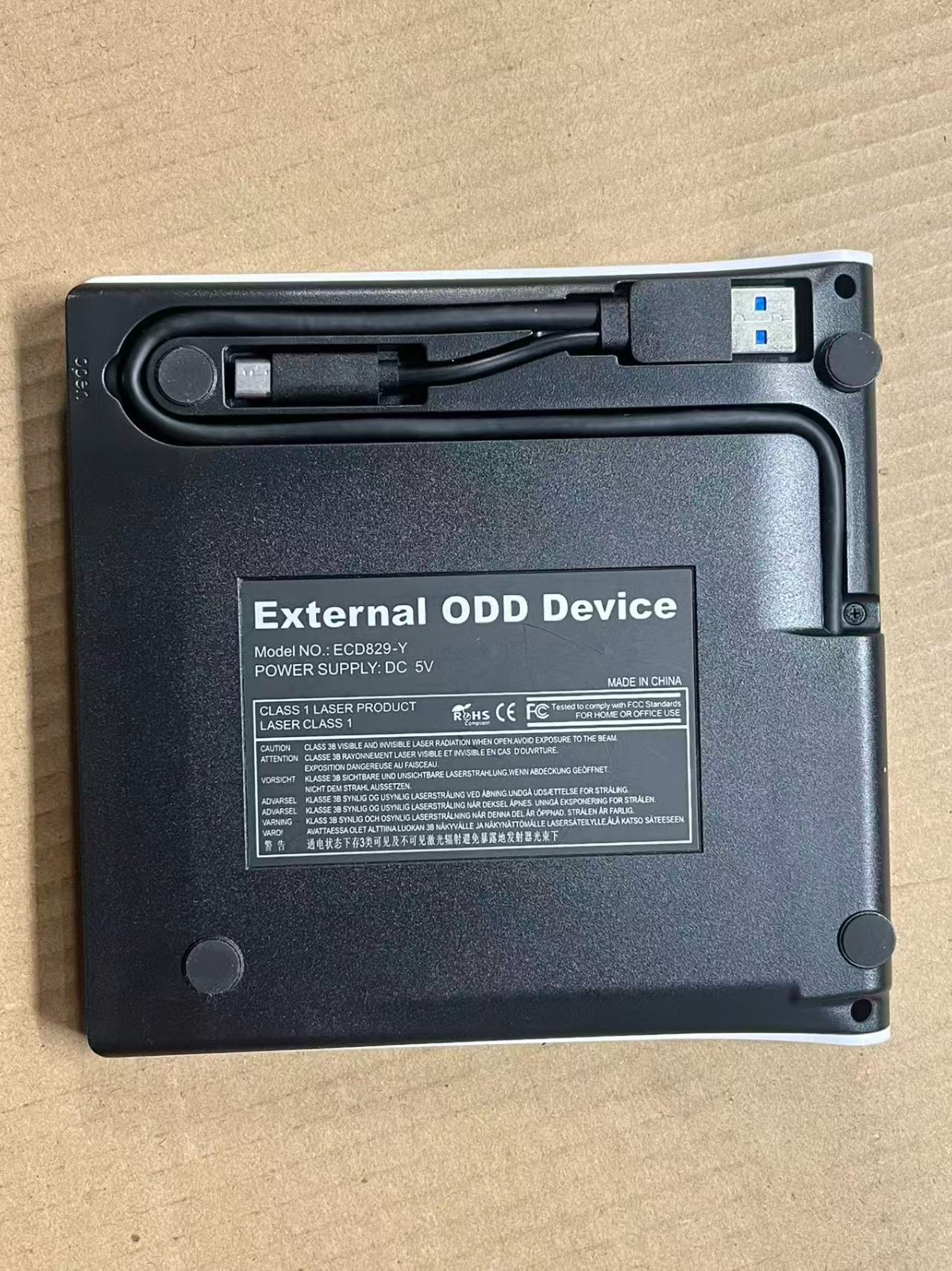 External DVD Drive USB 3.0 Type-C CD ROM Burner Writer for Laptop PC,Roofull