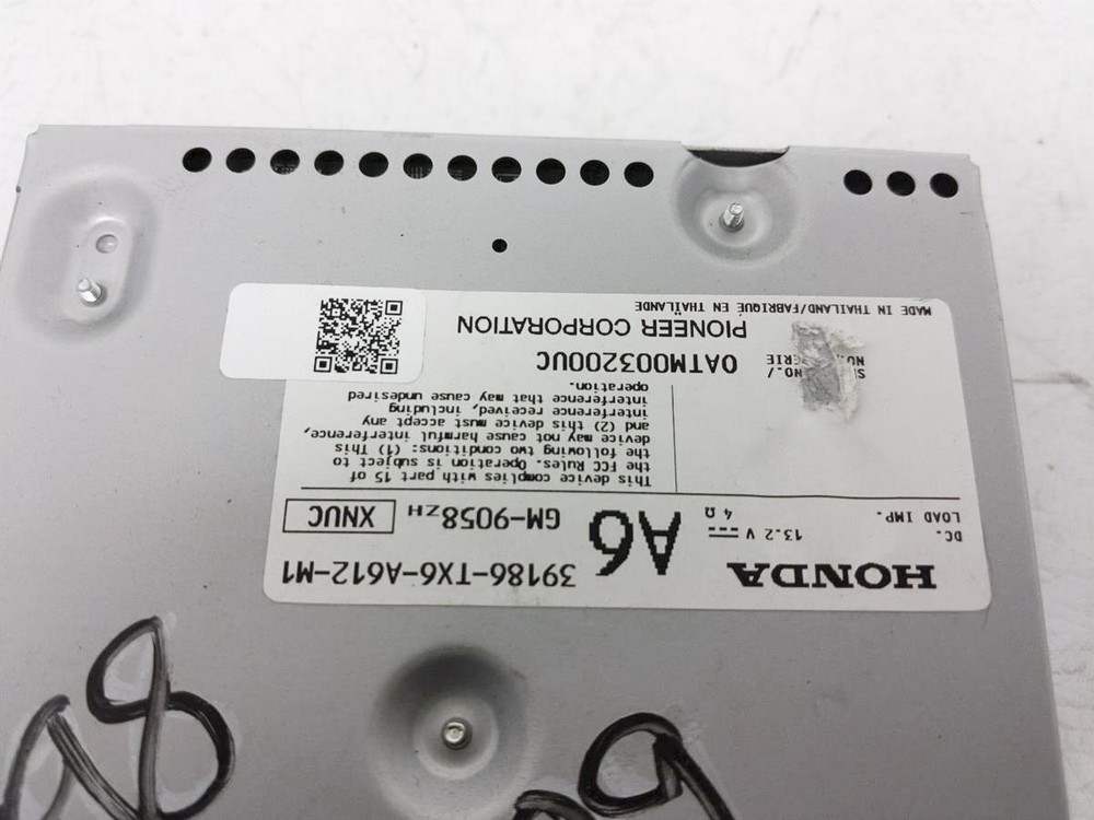 2016-2018 Acura Ilx Audio Amp Amplifier Control Module Computer 39186-Tx6-A61