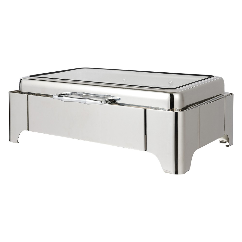 9L Electric Heating Chafing Dish Server Buffet Stove Square Double Compartment