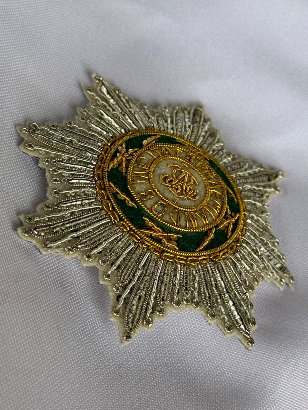 Kingdom Poland SAR Order of St.Stanislaus Embroidered star, replica 1765-1831