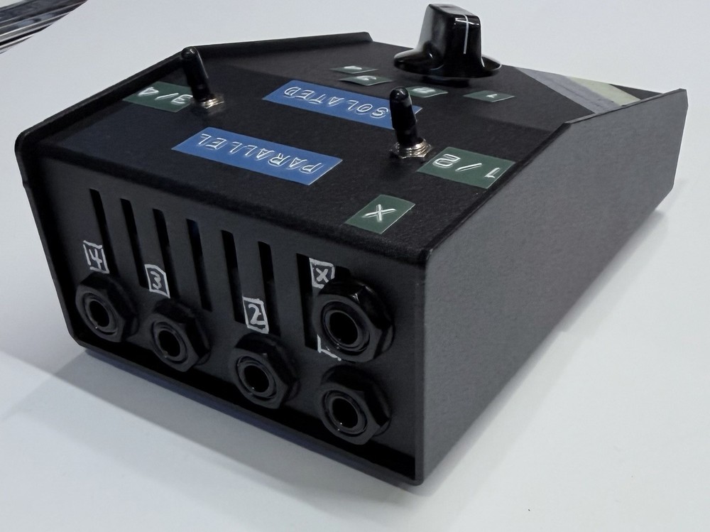4x1 PARALLEL BLOCK - Guitar Amp Speaker Selector/Combiner - Black, Custom Orders