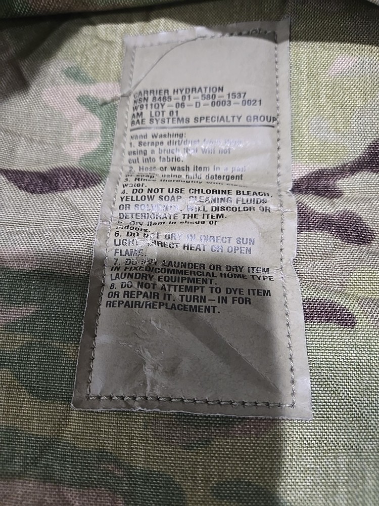 Camo Hydration Pack With 2 Bladders