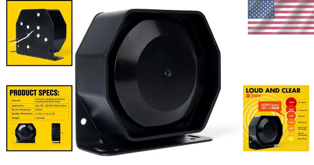 200W High Performance Extra Slim Siren - Compatible with 100-200 Watt Systems