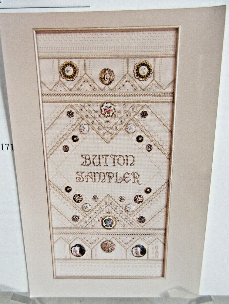 Gay Ann Rogers BUTTON SAMPLER Needlepoint Pattern